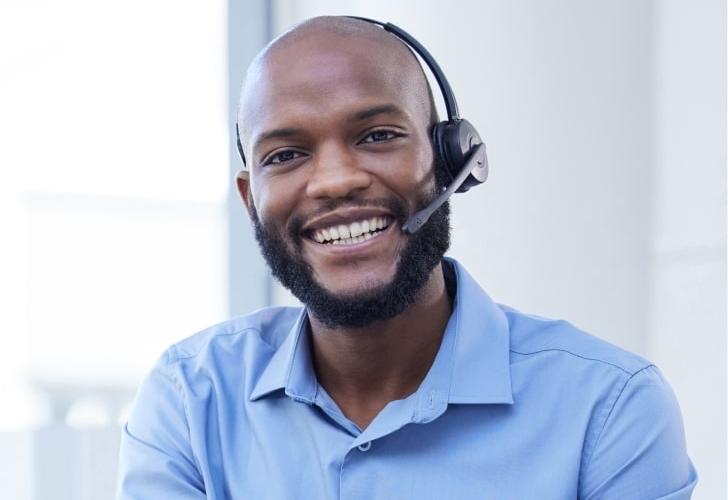 A Genie service team member ready to take your call